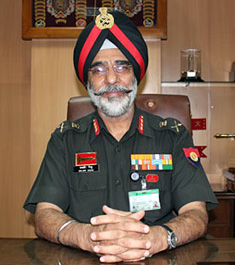 Lt General D.S. Siddhu, Director General, Mechanised Forces, Indian Army